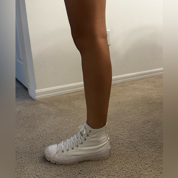 Converse White High-Top Sneakers - Picture 5 of 5